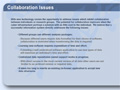 Collaboration Issues