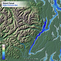 Hood Canal Hillshaded Topography and Bathymetry