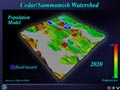 Population/DEM 2020 w/ Flooding Hazard